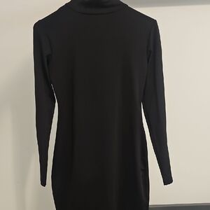 Elegant Black Long Sleeve Dress